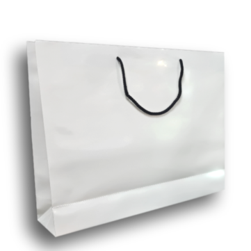 Premium White Gloss Laminated Paper Carrier 20" + 5" x 16"