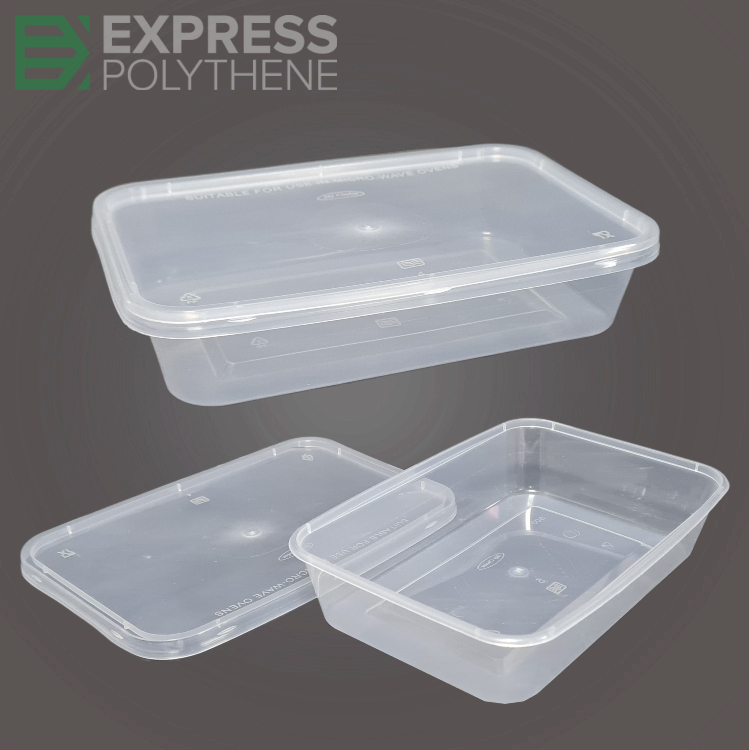 Plastic Food Containers and Lids C500 500ml 