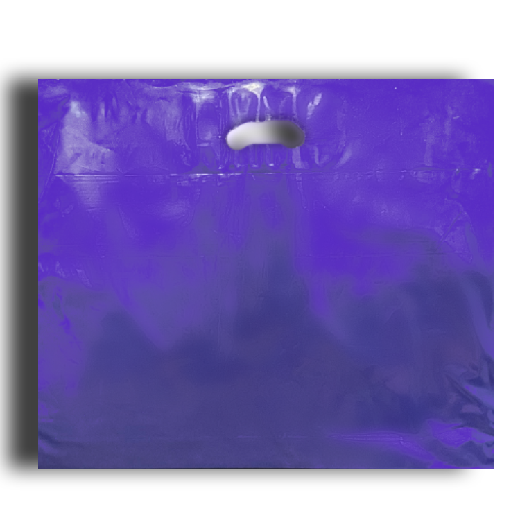 Blue Carrier Bags 550mm x 457mm + 75mm