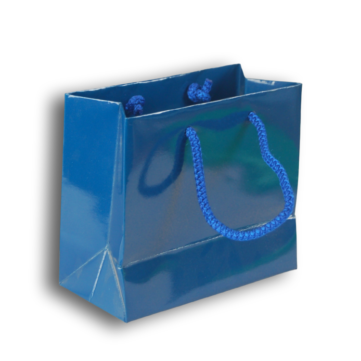 Premium Landscape Blue Gloss Laminated Paper Carrier 5.5" + 3" x 5"