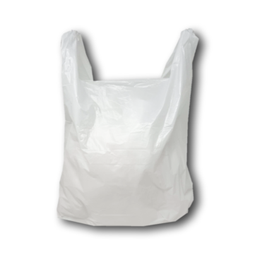 Small White Vest Carriers 10" x 15 x 18"