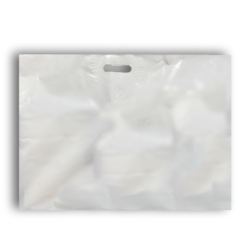 Premium White Low Density Polythene 22" x 18" + 3"